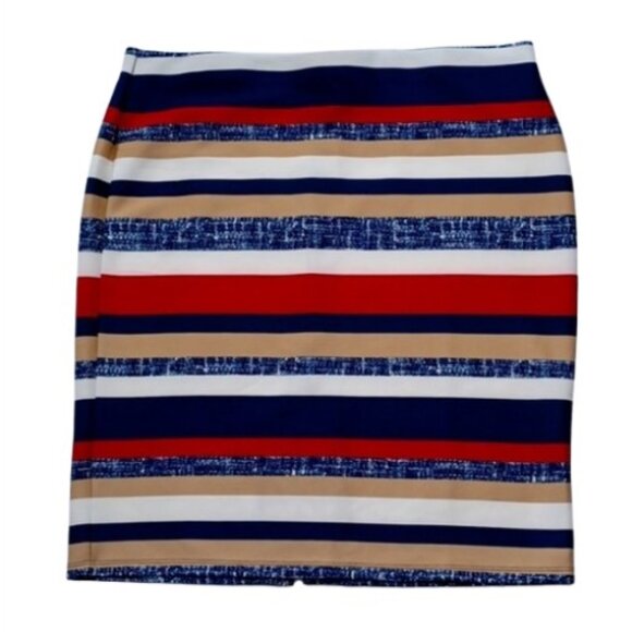 NYCC Striped Stretch Pull On Pencil Skirt- Sz. XL - Picture 1 of 10